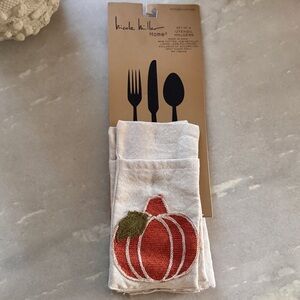 NWT Nicole Miller Home Pumpkin Utensil Holders - set of 4